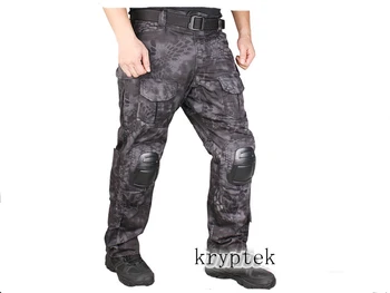 Kryptek Táctica bdu Gen2 Pantalones de Combate Militar del Ejército de camuflaje Pantalones con rodilleras