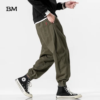 Suelta Más el Tamaño de la Táctica del Ejército Verde Pantalones Casuales 5XL Streetwear Anchos Corredores de Hip Hop Deportivos de los Hombres de corea del Estilo de la Ropa