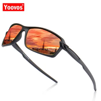 Yoovos 2021 Polarizado Gafas de sol de los Hombres de Alta Calidad Espejo de Conducción Gafas de Sol de la Marca de Moda de las Gafas de Lentes De Sol Hombre UV400