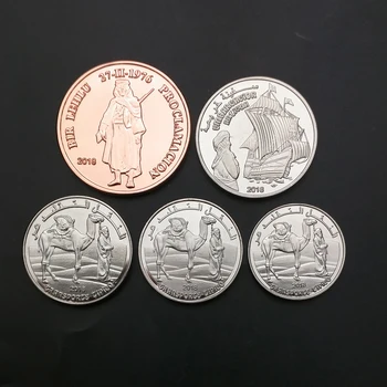 Sahara Occidental 2018 Conjunto Completo De 5 Piezas De Monedas Nueva Moneda Original De La Unc Real África Emisión De Monedas