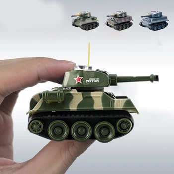 Tiger mini rc tanque militar de la guerra del modelo de juego de cerebro radio-controlado tanque tiger rc vehículos militares juguetes para los niños de las niñas de regalo