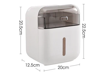Soporte de Papel higiénico Creativo dispensadores de Papel Para el Baño en Casa con una Caja de pañuelos Servilleta Organizador de la Pared-montado en un Clip de Papel Para el Wc