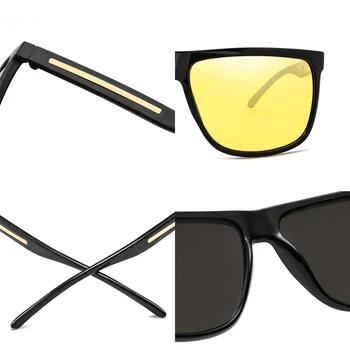 LongKeeper 2018 Polarizado Gafas de sol de los Hombres UV400 Protección de la Visión Nocturna de Conducción Gafas de Mujer Gafas Anti-reflejos de las Gafas de Sol