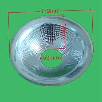 172 mm de diámetro de alta 57MM LED lámpara luz de la pista de la MAZORCA del faro perlas reflector bowlcone pantalla de lámpara con foco downlight