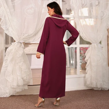 2021 Vestido De Mujer Abaya Dubai, Turquía Musulmana De La Moda Vestido De Ropa Africana De Vestidos Largos Para Las Mujeres Traje Noel Chilaba Femme