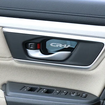 Para Honda CRV CR-V 2017 2018 2019 2020 puerta del Coche tazón decorado de parche interior de la Manija de Protector de la Cubierta de la etiqueta engomada accesorios