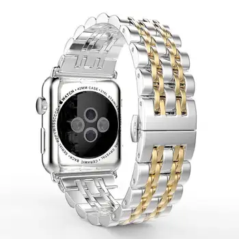 La banda Para el Apple Watch de la Correa 4 5 44 mm 40 mm 42 mm 38 mm de Metal de Acero Inoxidable de la Pulsera de la Correa para el iWatch Serie 5 4 3 2 1 Accesorios