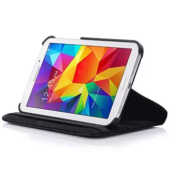 Para Samsung Galaxy Tab 4 8.0 T330 T331 Caso De 360 Giratoria Cuero de la PU para Samsung Tab4 8inch Cubrir los Casos De SM-T330 cubierta de la Tableta
