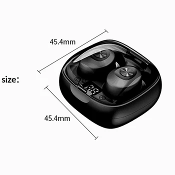 XG8 Digital TWS Bluetooth 5.0 Mini En la oreja IPX5 Impermeable Deporte Auriculares Auriculares de Reducción de Ruido con el cargador Portátil