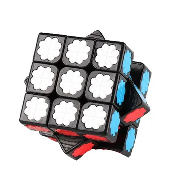 Más reciente MoYu Negro Cristal Cubo de 3x3x3 Mofangjiaoshi 3x3 cubo mágico cubicación aula Velocidad Cubo Educativo Kid Juguetes envío de la gota