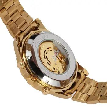 MISSKY los Hombres relojes de Pulsera de Color dorado, los Hombres de Negocios de Moda Casual Completamente Automática Reloj Mecánico Masculino Relojes reloj hombre