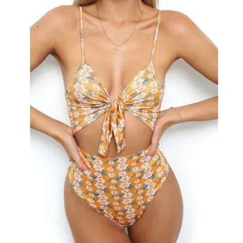 Meihuida de trajes de baño de las Mujeres de la Playa de Bikini 2019 Mujeres de Una sola Pieza Push Up Bikini Vendaje Monokini Traje de Baño trajes de baño de la Playa de S-XL