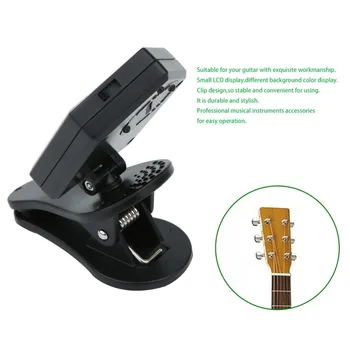 Querubín Automático Clip de Afinador de Guitarra WST-523 de la Pantalla LCD Guitarra Eléctrica Afinador de Instrumentos Musicales, Accesorios de envío de la gota