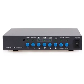 8 Canales de Color Digital Cuádruple Sistema de Procesador de Video Splitter BNC Switcher para el Sistema de Seguridad