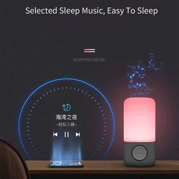 Youpin Sleepace Música de la Lámpara de la Mesita de Smart Table Luz LED Bluethooth Altavoz de APLICACIÓN Inalámbrica de Control de Temporización de la Habitación Mesa de Luz de la Noche