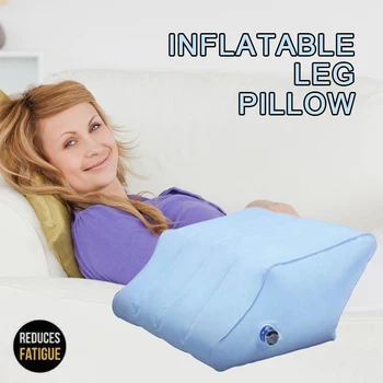 Suave pendiente inflable almohada pierna resto almohada cojín portátil almohada cojín de aliviar el dolor en las rodillas, las mujeres embarazadas pies de elevación