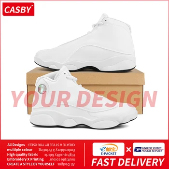 2020 Personalizado Nuevo Mens Zapatillas de deporte Cómoda de la Moda de Diseño de Logotipo de Deportes de Pisos de Alta Calidad DIY Transpirable Zapatos de Baloncesto F14WF14B