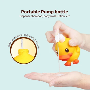 Anime al Bebé a Tomar un Baño Safey Atractivo Bañera de Bebé de Juguete de Flotación del Barco Con el Dispensador de la Bomba de la Botella de Pato Amarillo de la Piscina de Hidromasaje de Juguete