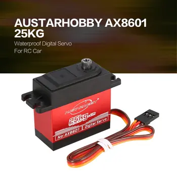 AUSTARHOBBY AX8601 4.8-6.0 V 25 KG 0.15 Seg/60 Impermeable Par de Full Metal Gear Servo Digital Para Coche RC Accesorios