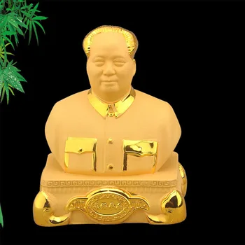 Estatua del Presidente Mao Zedong de China ，Resina tallada a mano de la Colección de pequeñas estatuas que conmemora el Presidente Mao