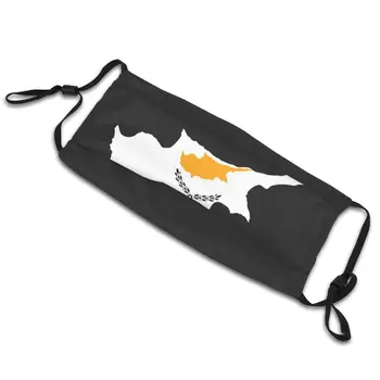 Bandera De Mapa De Chipre Máscara De Los Hombres No Desechable Mascarilla De Protección Resistente Al Polvo Respirador De Máscara