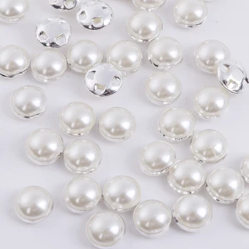 RESEN 6mm 8mm 10mm,12mm de Coser Perlas de Perlas de Tamaño de la Mezcla de Garra de diamantes de Imitación de Coser En la Perla de la Ronda de Strass de Cristal Para la Tela de la Ropa de Vestir