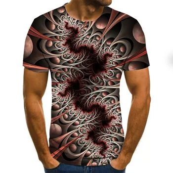2020 Creativo de la impresión 3D T-shirt hombres y mujeres linda camisa de poliéster de impresión T-shirt 3D T-shirt de verano fresco ropa