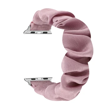 Nueva Scrunchie Elástica de la Banda de Reloj de Apple de la Banda de Reloj de 38 mm 40 mm 42 mm 44 mm las Mujeres de la Moda de las Niñas de la Correa de Pulsera de Pelo para el iwatch