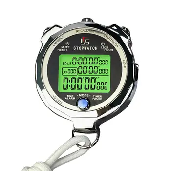 Clásico Digital Cronómetro Temporizador De Metal Luminoso De Capacitación Temporizador De Parada De Reloj Para El Atletismo De Pista Y Campo