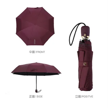 De gama alta de Pequeñas Fragante Camellia Automático Paraguas de Sombra del Sol UV Paraguas Clásico de la Mujer del Paraguas