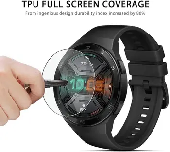 100PCS capa Blanda de TPU para Huawei Reloj GT 2E Protector de Pantalla Resistente a los Arañazos Protector de la Película