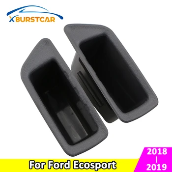 Xburstcar para Ford Ecosport 2018 2019 Coche Delantera y Trasera de la Caja de Almacenamiento de Contenedores Caso de los Accesorios de ABS del Coche de Interior Apoyabrazos de la Puerta