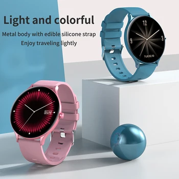 LIGE 2020 Nuevo Reloj Inteligente de las Mujeres de los Hombres de la Frecuencia Cardíaca de Oxígeno en la Sangre Llamada de Mensaje Impermeable Deporte Completo de la Pantalla Táctil de la Actividad smartwatch