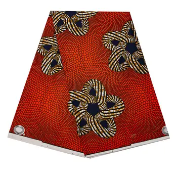 Africano de Impresión de Tela de Ankara de Coser Patchwork Para Vestido de Fiesta de la Bufanda de Artesanía BRICOLAJE Material de Poliéster de Buena Calidad Taparrabos Tissu