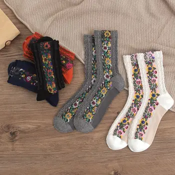 El envío gratuito nueva chica de moda Retro de la corte ethos calcetines Adolescentes calcetín de algodón 5pair/lote de venta directa a los estudiantes de alta calidad