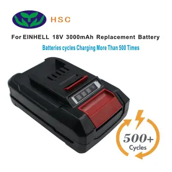 3.0 Ah Batería 18650 Caso EIN18C Batería de Litio de 18V de Reemplazo para EINHE 18V Batería PXBP-300 PXBP-600 PX-BAT52
