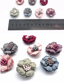 5pcs/lote de parches de flores para la ropa DIY coser los parches florales Bordados apliques de flores para la boda vestidos de sombrero de bolsas
