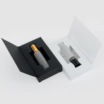 50Pieces 10ml Mini Recargable Botella de Perfume de la caja de Embalaje de Vidrio Esmerilado Rollo En Aceite Esencial Frasco Vacío Muestra de Perfume de la Botella