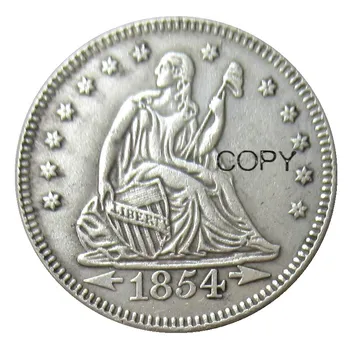 NOS set Completo(1840-1891)P/S/CC/S 104pcs Sentado Libertad Quater Dólar de Plata Chapada Copia de la Moneda