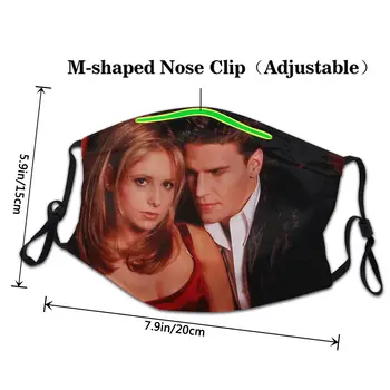 Buffy el Vampiro Slayer Veranos de la Fe de la Serie de TV Mascarillas Lavable de la Máscara Facial del Ángel Masque Tissu de la Moda de Osasuna Mascherina