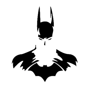 Dawasaru Busto de Batman de DC Comics etiqueta Engomada del Coche de la Personalidad protector solar Calcomanía Portátil de la Maleta de Moto Auto Accesorios PVC,12 cm*10cm