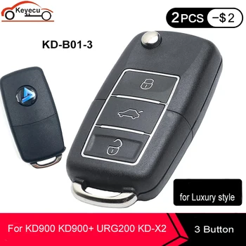 KEYECU 5 Pcs/ Lot, KEYDIY de la Serie B B01-3 Universal KD Control Remoto 3 Buton para KD900 KD900+ URG200 KD-X2 Mini de Lujo de Estilo