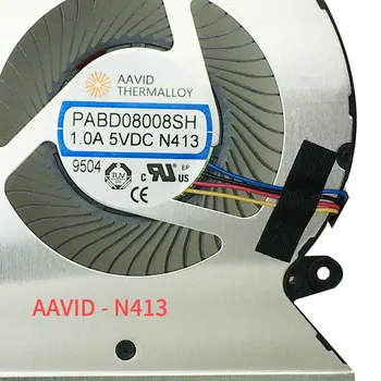 Nuevo original de la cpu del ordenador portátil ventilador de refrigeración para MSI GF63 MS-16R1 MS-16R2 enfriador ventilador del radiador PABD08008SH N413 DC 5V 1.0 a