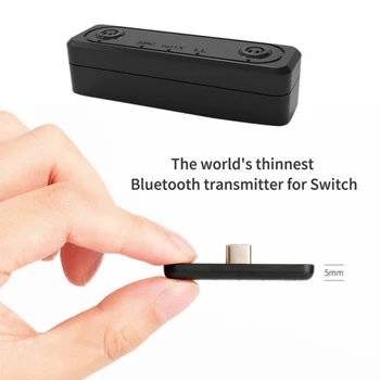 Tipo-C Transmisor Bluetooth V5.0 A2DP SBC de Baja Latencia Con el Mic Para el Modificador/Lite PS4 TV PC USB Tipo-C Adaptador Inalámbrico