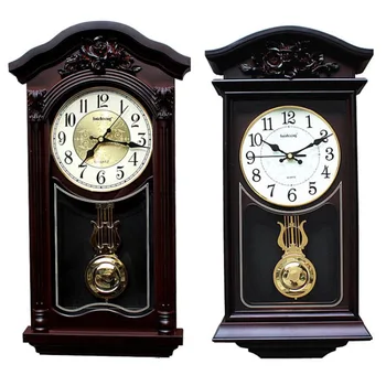 Nuevo Chino 3D Gran Reloj de Pared Vintage Salón Europeo de Péndulo, Relojes de Pared Retro Moderno Diseño Saat Casa Cortijo Decoración
