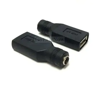 10 pcs 5.5*2.1 mm 5.5x2.1 mm conector hembra a USB 2.0, conector Hembra 5V DC conectores de Alimentación Conector de Adaptador de