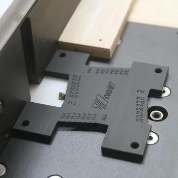 2 piezas de Alta Precisión Medidor de Altura 5-36.5 mm de Carpintería Router Tabla Eléctrica de Sierra Circular de la Máquina de Grabado de Medición de la Herramienta Regla