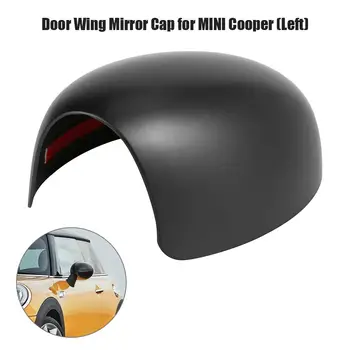 Espejo de la Vista posterior de la Cubierta del Espejo Lateral Cubre la Puerta del Ala de Tapas de Espejo para el MINI Cooper R50 R52 R53 01-06 Negro