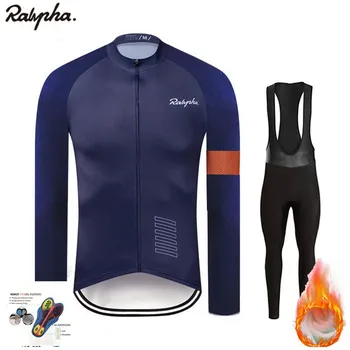 Bicicleta de los Hombres de Invierno de ciclismo Jersey conjunto de ropa ciclismo bicicleta bicicleta de carretera de manga Larga ropa de abrigo Triatlón traje de montar kit de 2020