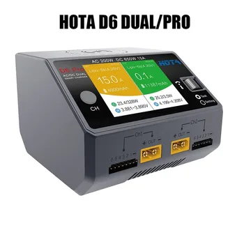 Hota D6 Dual/pro Cargador Inteligente de CA de 200w DC 650w 15a para Lipo Liion Nimh Batería con el Iphone Samsung de Carga Inalámbrica